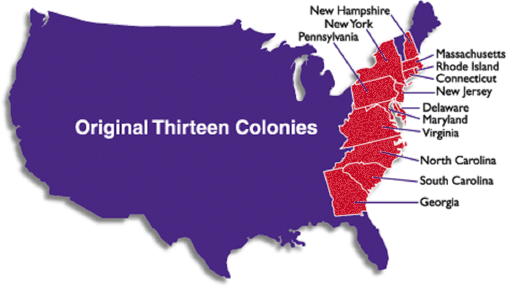 Название полов в америке. Первые 13 колоний США карта. Первые 13 Штатов США. Первые 13 колоний США. Карта 13 колоний Северной Америки.