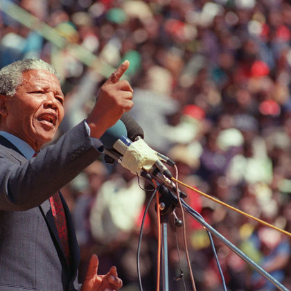 NELSON MANDELA WAS A TRUE INTERNATIONALIST.HE WAS AN ANTI - APARTHEID HERO,HE SPENT 27 YEARS IN JAIL.