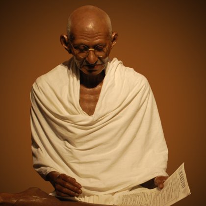 INDIA'S  MAHATMA GANDHI (1869-1948)  SPENT HIS LIFE WORKING FOR INDIA FREEDOM FROM BRITISH