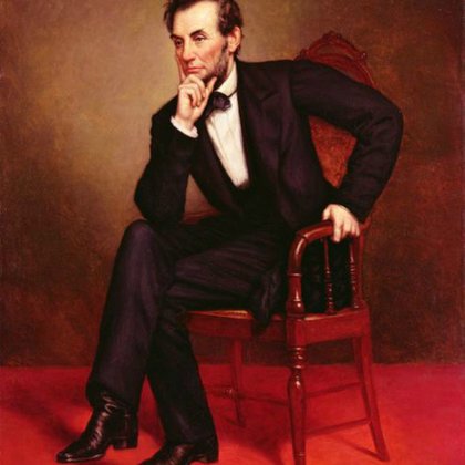 ABRAHAM LINCOLN (1809-1865) WAS THE 16TH PRESIDENT OF THE USA.SOMEONE SHOT AT LINCOLN IN 1