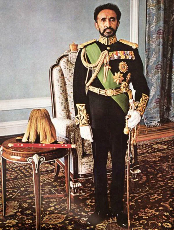 THE ETHIOPIAN EMPEROR HAILE SELASSIE (1930 - 1974),HE WAS A MEMBER OF SOLOMONIC DYNASTY.