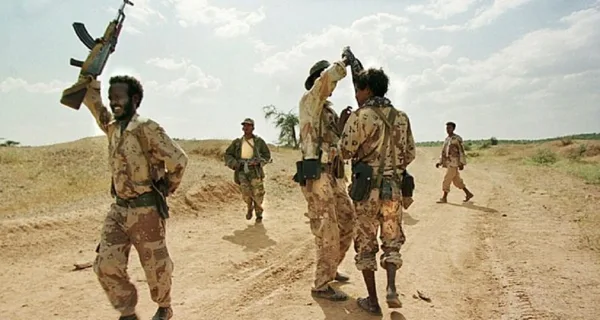 ERITREAN - ETHIOPIAN BORER CLASHES,THE 1998-2000 CONFLICT,OVER THE EXACT LOCATION OF BORDER LED TO THE DEATHS OF AN ESTIMATED 80,000.ETHIOPIA BELIEVES THAT ERITREA CHARGES AN EXORBITANT FEE TO EXPORT ETHIOPIAN COFFEE THROUGH THE ERITREAN PORT. ERITREA BELIEVES THAT ETHIOPIA HAS MOVED BORER MARKS TO INFRINGE ON ERITREAN TERRITORY.