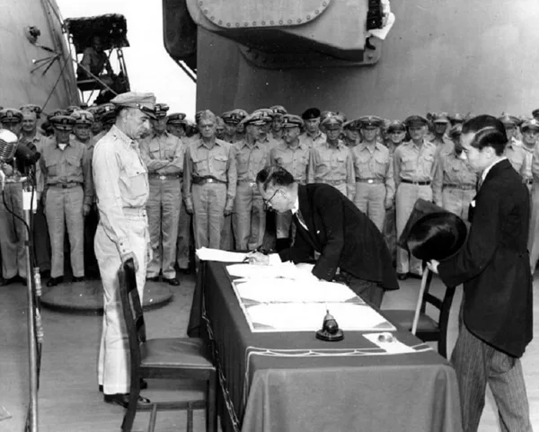 THE FALL OF IMPERIAL JAPAN,IN 1945,USA DROPPED ATOMIC BOMBS IN HIROSHIMA & NAGASAKI.JAPAN SURRENDERED.