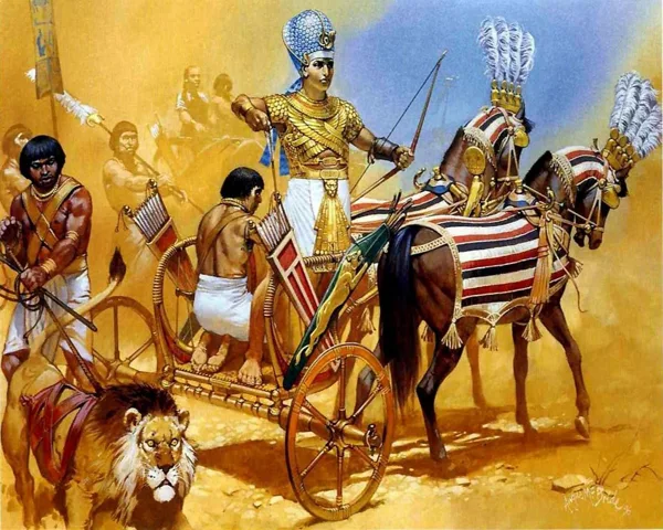 EGYPTIAN ANCIENT ,THE PHARAOH,RAMESSES II, BATTLE OF KADESH ​IN 1274 BC. READ MORE ABOUT THE STORY OF RAMESSES II.