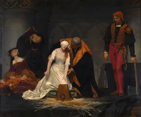 THE EXECUTION OF LADY JANE GREY,SHE WAS ONLY 18 YEAR- OLD.IN THE VIOLENT AND DRAMATIC OF E