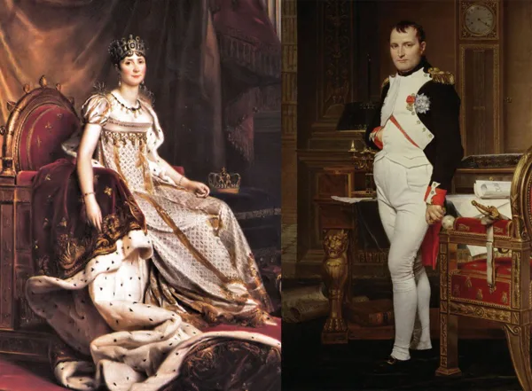 FRANCE'S NAPOLEON AND HIS WIFE JOSEPHINE BONAPARTE.(1794 - 1814)